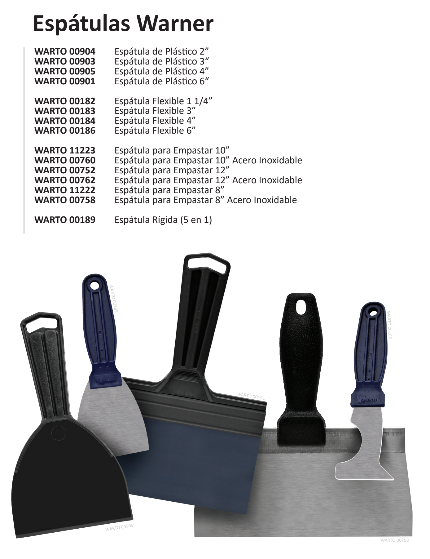 zz Espátulas Warner
