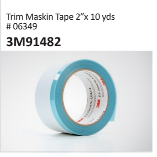 Trim Maskin Tape 2”x 10 yds #06349 3M91482