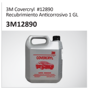 3M Covercryl #12890 Recubrimiento Anticorrosivo 1 GL 3M12890