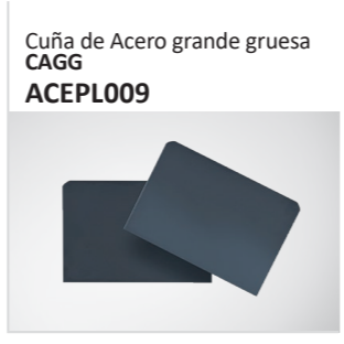 Cuña de Acero grande gruesaCAGG ACEPL009