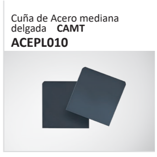 Cuña de Acero medianadelgada CAMT ACEPL010