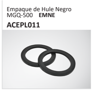 Empaque de Hule NegroMGQ-500 EMNEACEPL011
