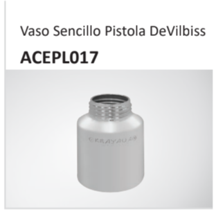 Vaso Sencillo Pistola DeVilbissACEPL017
