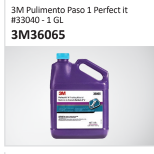 3M Pulimento Paso 1 Perfect it#33040 - 1 GL3M36065