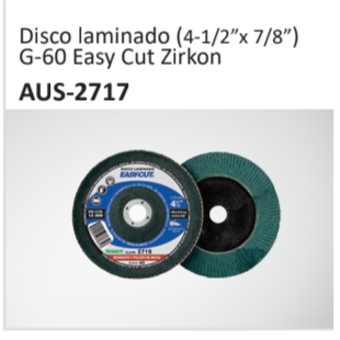 Disco laminado (4-12”x 78”)G-60 Easy Cut Zirkon AUS-2717