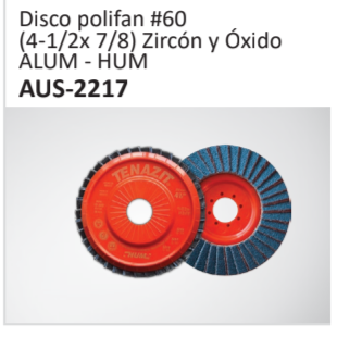Disco polifan #60(4-12x 78) Zircón y ÓxidoALUM - HUM AUS-2217