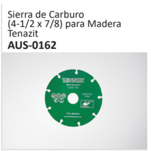 Sierra de Carburo(4-12 x 78) para MaderaTenazitAUS-0162