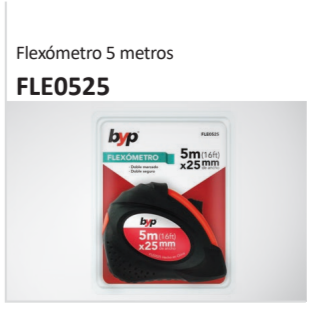 Flexómetro 5 metrosFLE0525