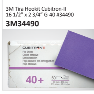 3M Tira Hookit Cubitron-II16 12” x 2 34” G-40 #344903M34490