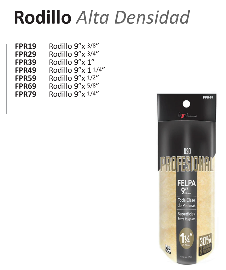zz Rodillo Alta Densidad