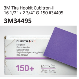 3M Tira Hookit Cubitron-II16 12” x 2 34” G-150 #344953M34495