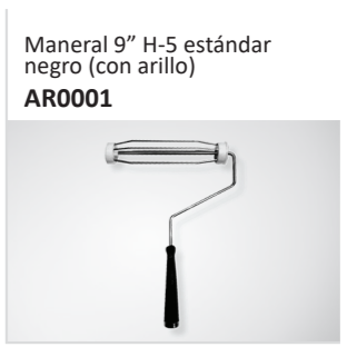 Maneral 9” H-5 estándarnegro (con arillo)AR0001