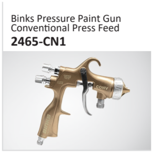 Binks Pressure Paint GunConven??onal Press Feed 2465-CN1