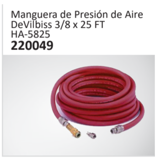 Manguera de Presión de AireDeVilbiss 38 x 25 FTHA-5825 220049