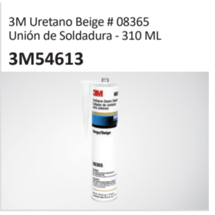 3M Uretano Beige #08365 Unión de Soldadura - 310 ML 3M54613