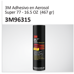 3M Adhesivo en Aerosol Super 77 - 16.5 OZ (467 gr) 3M96315