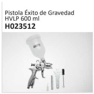 Pistola Éxito de GravedadHVLP 600 ml H023512