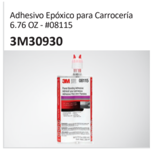 Adhesivo Epóxico para Carrocería 6.76 OZ - #08115 3M30930