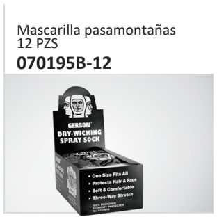 Mascarilla pasamontañas12 PZS 070195B-12