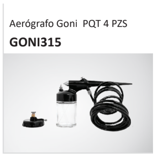 Aerógrafo Goni PQT 4 PZS GONI315