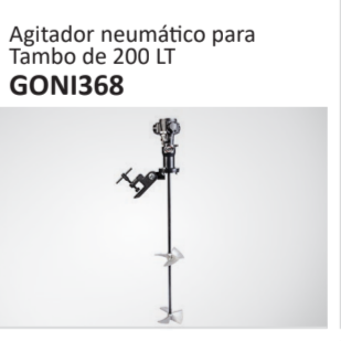 Agitador neumá??co paraTambo de 200 LT GONI368