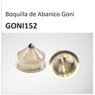 Boquilla de Abanico Goni GONI152