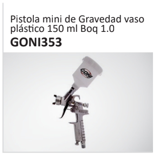 Pistola mini de Gravedad vasoplás??co 150 ml Boq 1.0GONI353