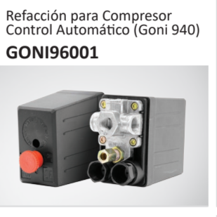 Refacción para CompresorControl Automático (Goni 940) GONI96001