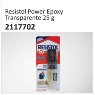 Resistol Power EpoxyTransparente 25 g 2117702