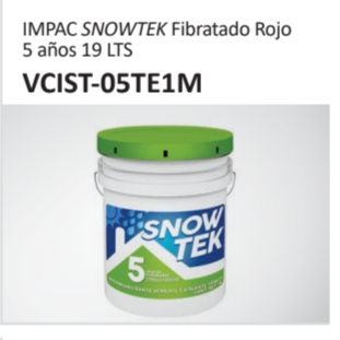 IMPAC SNOWTEK Fibratado Rojo5 años 19 LTSVCIST-05TE1M