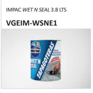 IMPAC WET N SEAL 3.8 LTSVGEIM-WSNE1
