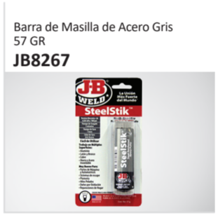 Barra de Masilla de Acero Gris57 GR JB8267