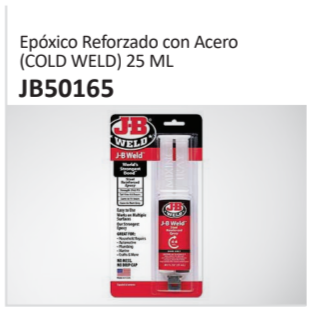Epóxico Reforzado con Acero(COLD WELD) 25 ML JB50165