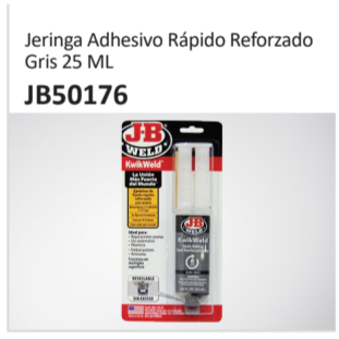 Jeringa Adhesivo Rápido ReforzadoGris 25 ML JB50176