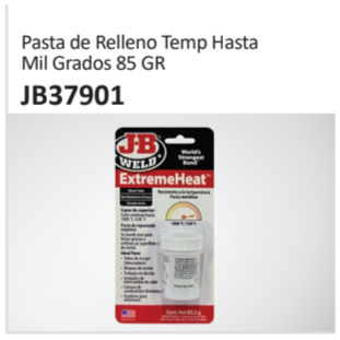 Pasta de Relleno Temp HastaMil Grados 85 GR JB37901