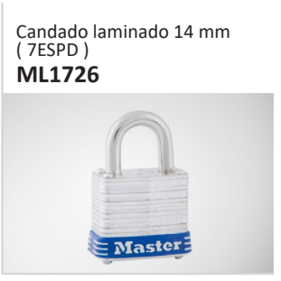 Candado laminado 14 mm( 7ESPD ) ML1726