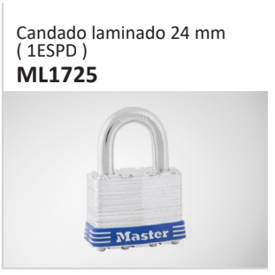 Candado laminado 24 mm( 1ESPD ) ML1725