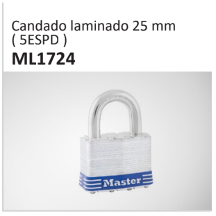 Candado laminado 25 mm( 5ESPD ) ML1724