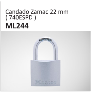 Candado Zamac 22 mm( 740ESPD ) ML244