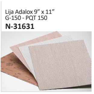 Lija Adalox 9” x 11”G-150 - PQT 150 N-31631