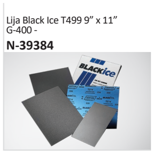 Lija Black Ice T499 9” x 11”G-400 -N-39384