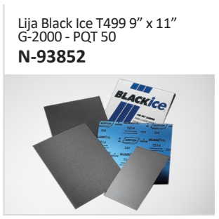 Lija Black Ice T499 9” x 11”G-2000 - PQT 50 N-93852