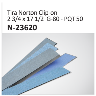 Tira Norton Clip-on2 34 x 17 12 G-80 - PQT 50 N-23620