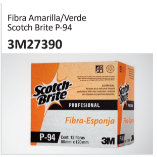 Fibra Amarilla-Verde Scotch Brite P-94 3M27390