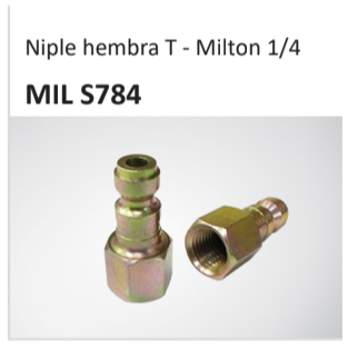 Niple hembra T - Milton 14 MIL S784