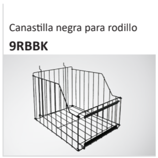 Canastilla negra para rodillo 9RBBK