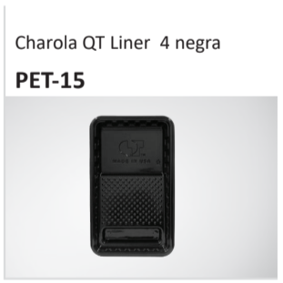 Charola QT Liner 4 negra PET-15