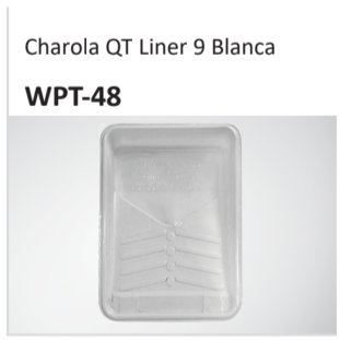 Charola QT Liner 9 Blanca WPT-48