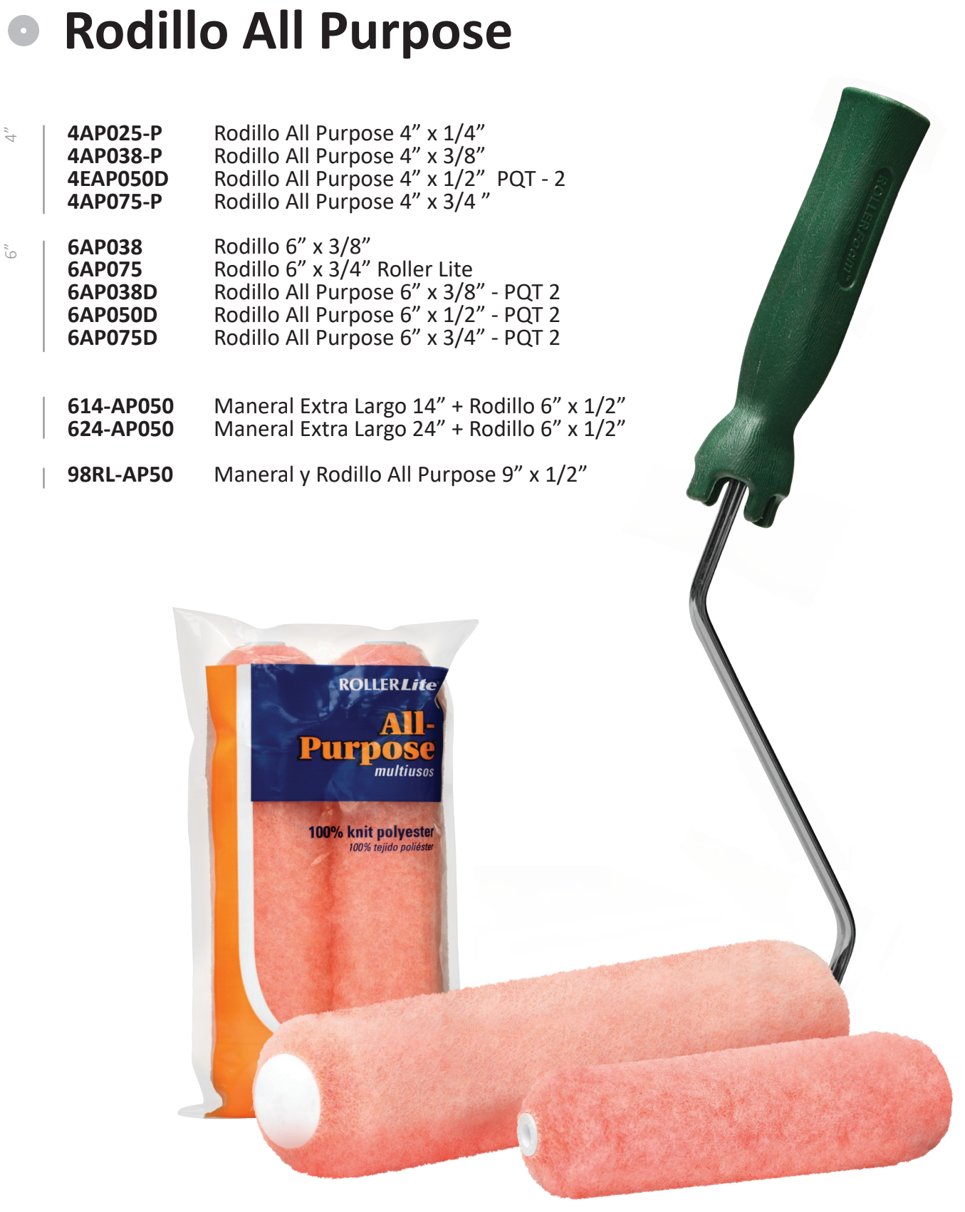 zz Rodillo All Purpose largo