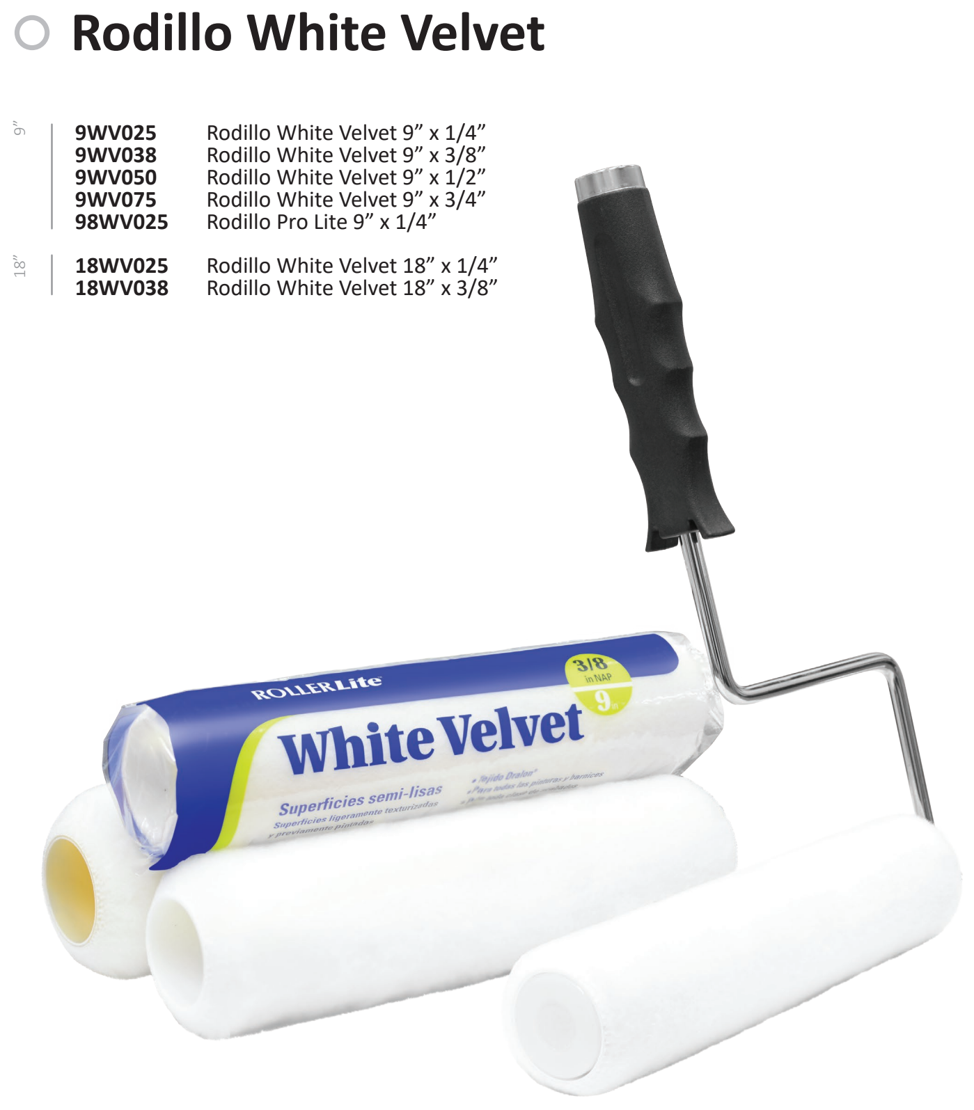 zz Rodillo White Velvet